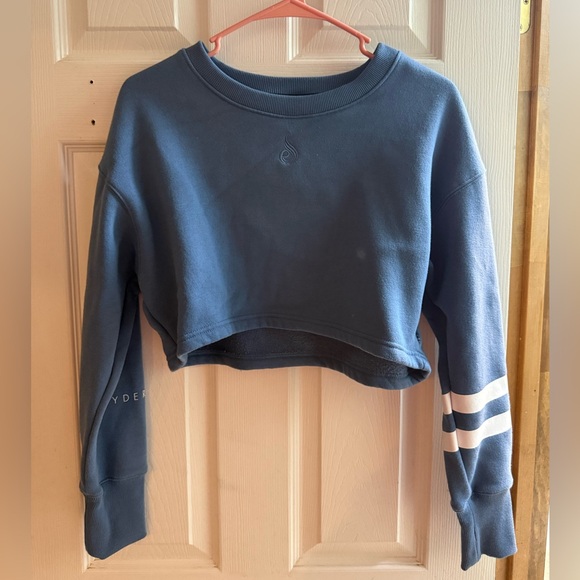 Ryderwear Blue Cropped Sweatshirt - Picture 2 of 6